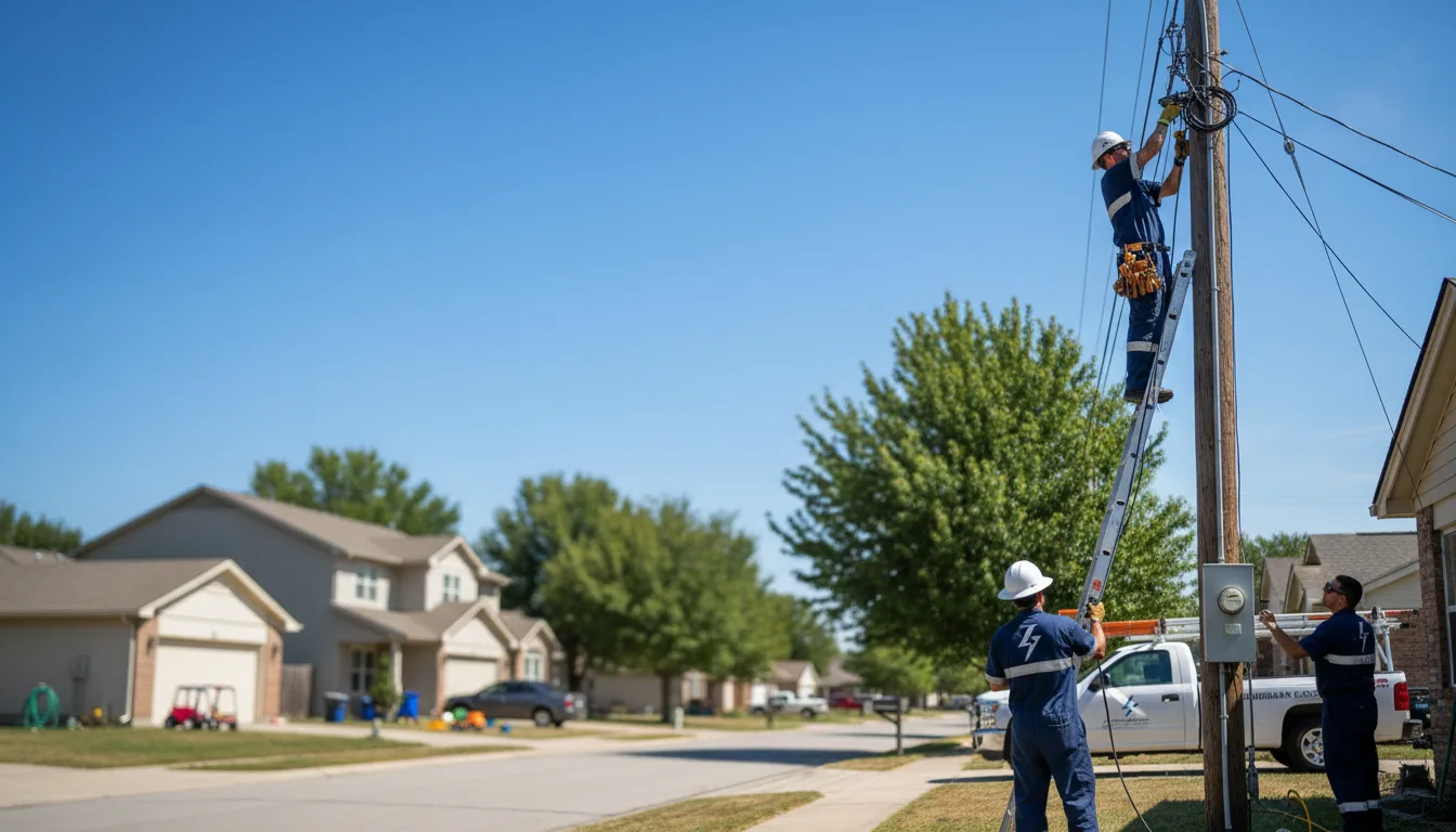 Residential electrician providing installation services in Little York, IL